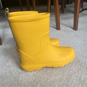 Totes yellow rain boots Size kids 2-3